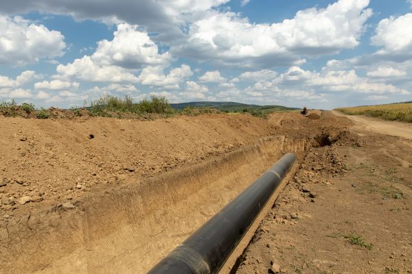 Gas Line Trenching in Bend