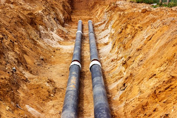 Water Line Trenching in Bend