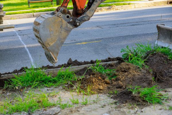 Sewer Line Trenching in Bend