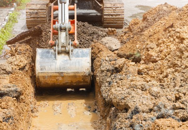 Water Line Digging in Bend